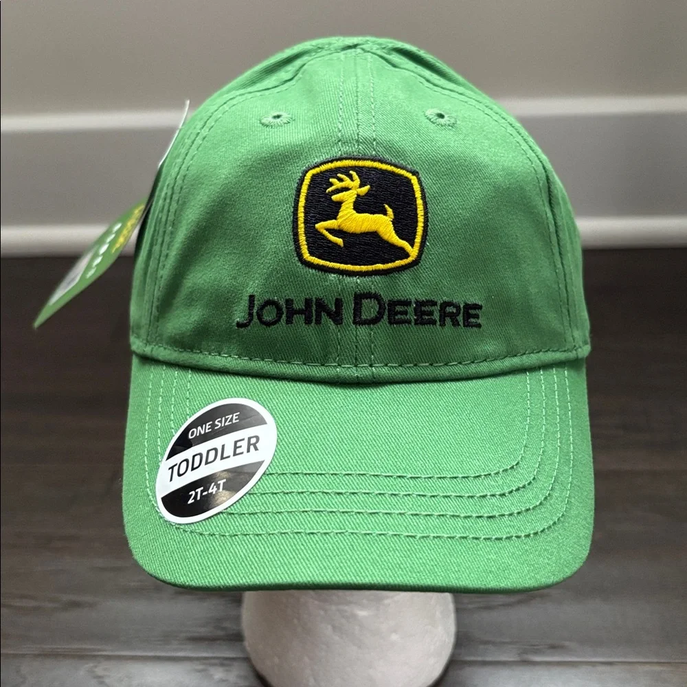 John Deere Elastic back embroidered logo,6 vent panel,baseball/trucker cap